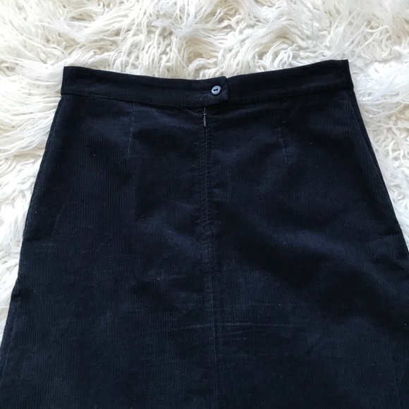 A.P.C. Coco Cotton-blend Corduroy Skirt In Blue 38 - Picture 8 of 10